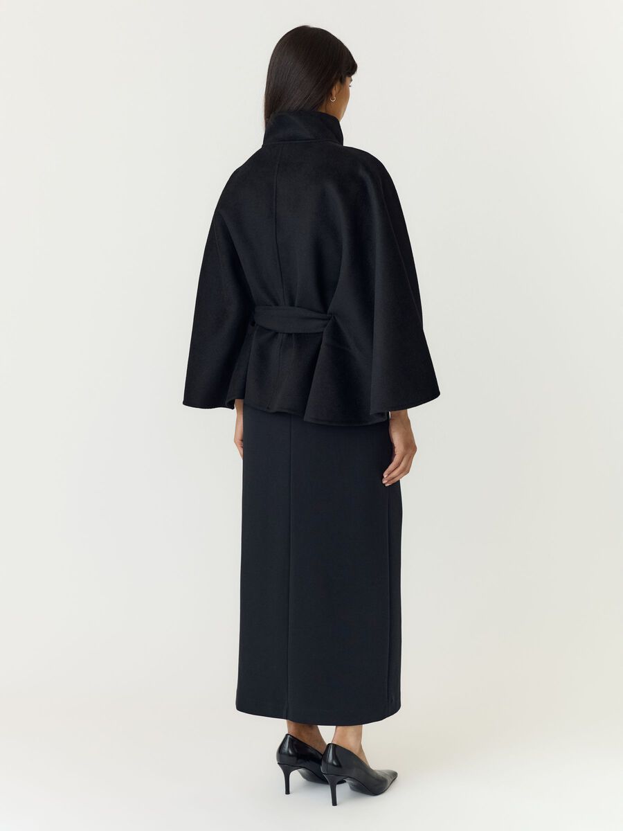 Carousel image 2 YASALMIO HANDMADE WOOL BLEND  JACKET, Black