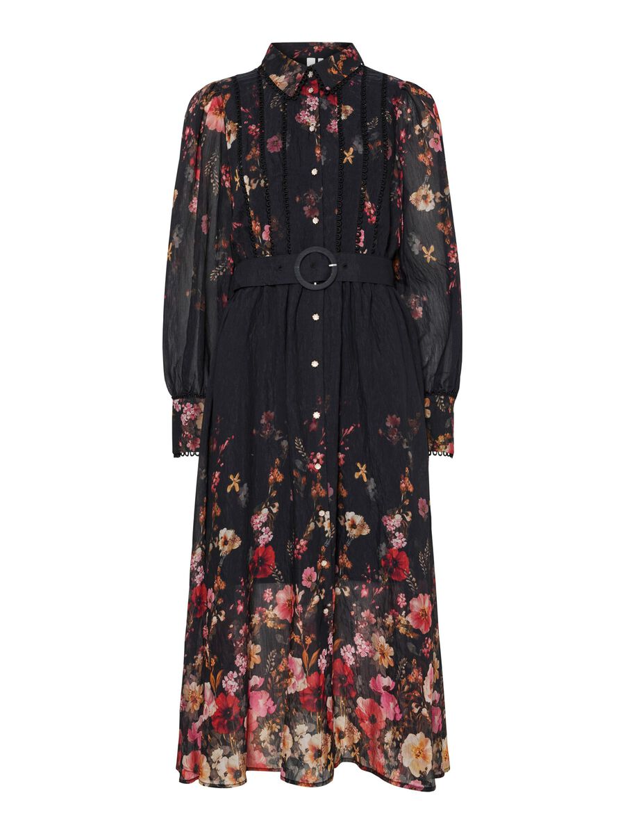 Product carousel image - YASROMANTICA MAXI-JURK, Black | 2