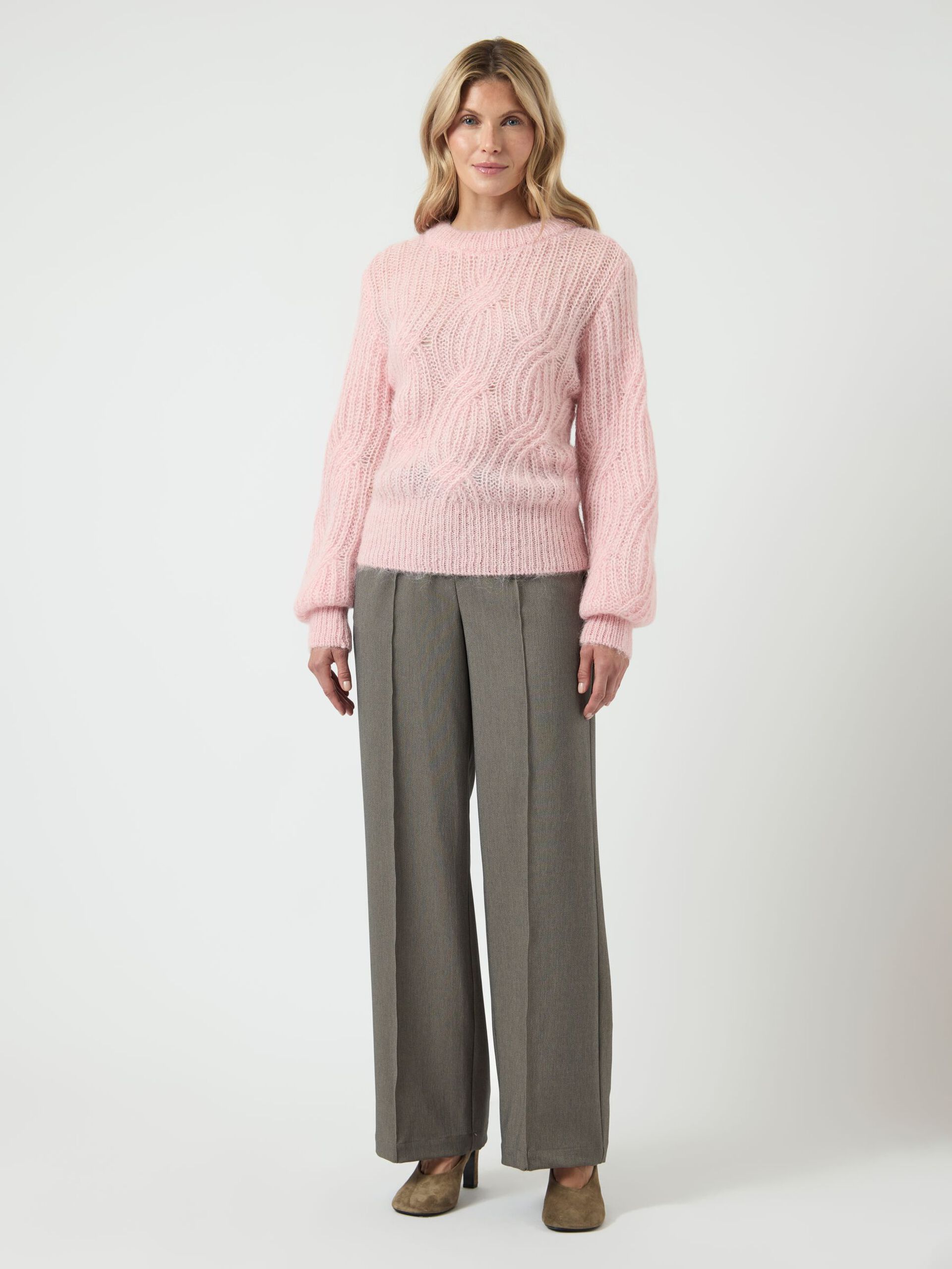 Carousel image - YASZUMA WOOL BLEND KNITTED PULLOVER, Orchid Pink | 4