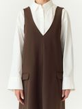 Product image thumbnail 3 YASMALEA WIDE SPENCER DRESS, Chocolate Brown