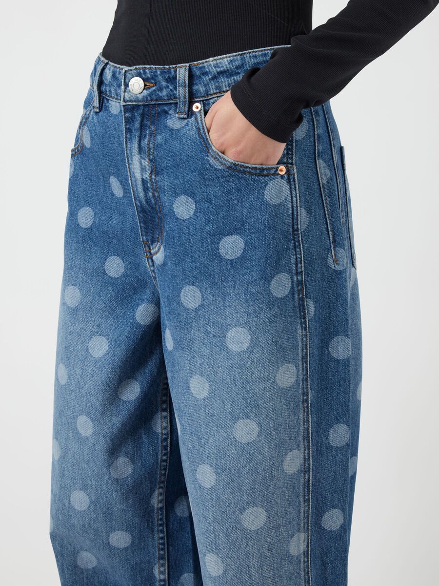 Carousel image - YASLUA - LONGUEUR CHEVILLE JEANS BARREL, Medium Blue Denim | 3