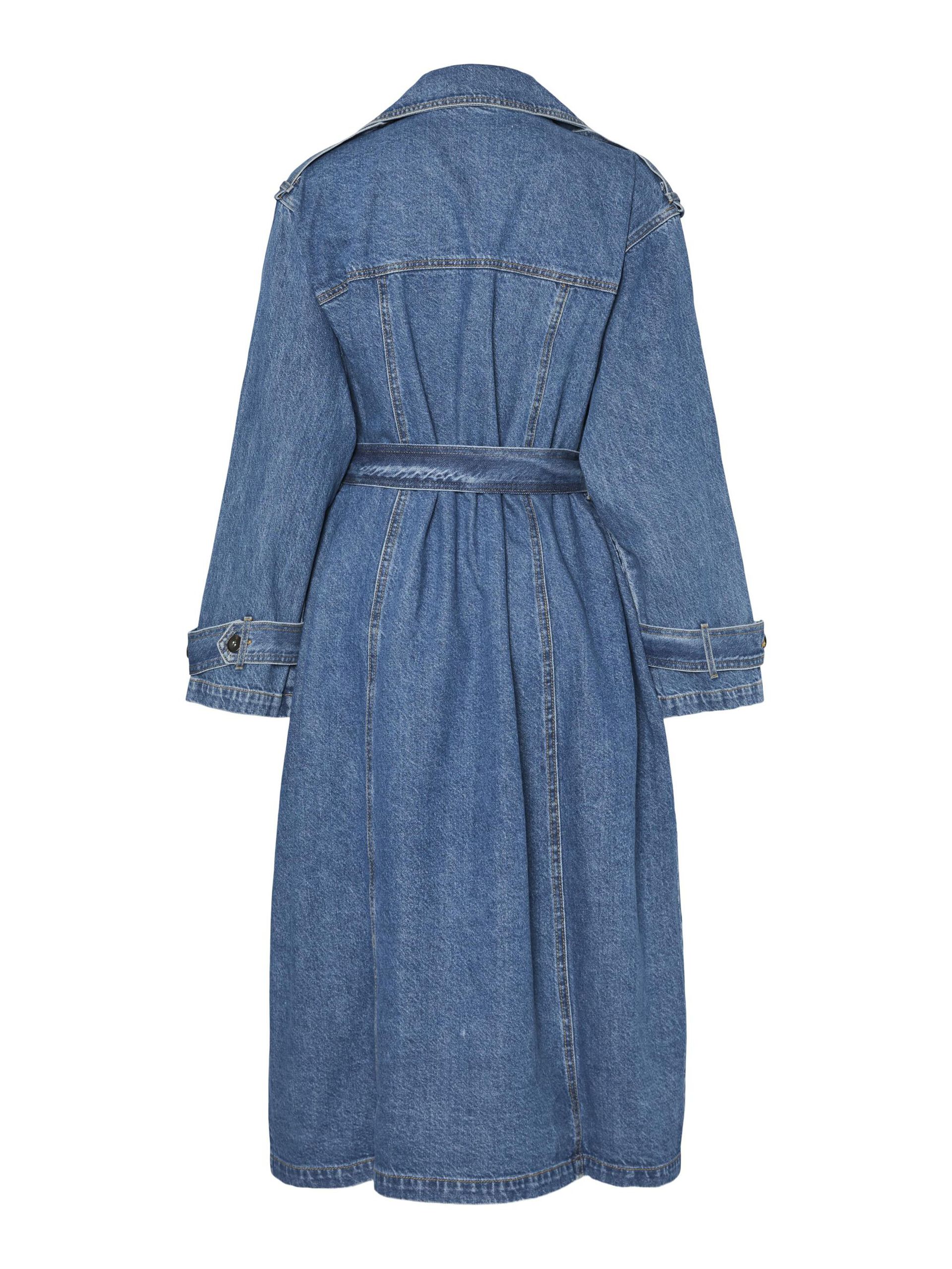 Carousel image - YASKALERA TRENCHCOAT, Light Blue Denim | 3