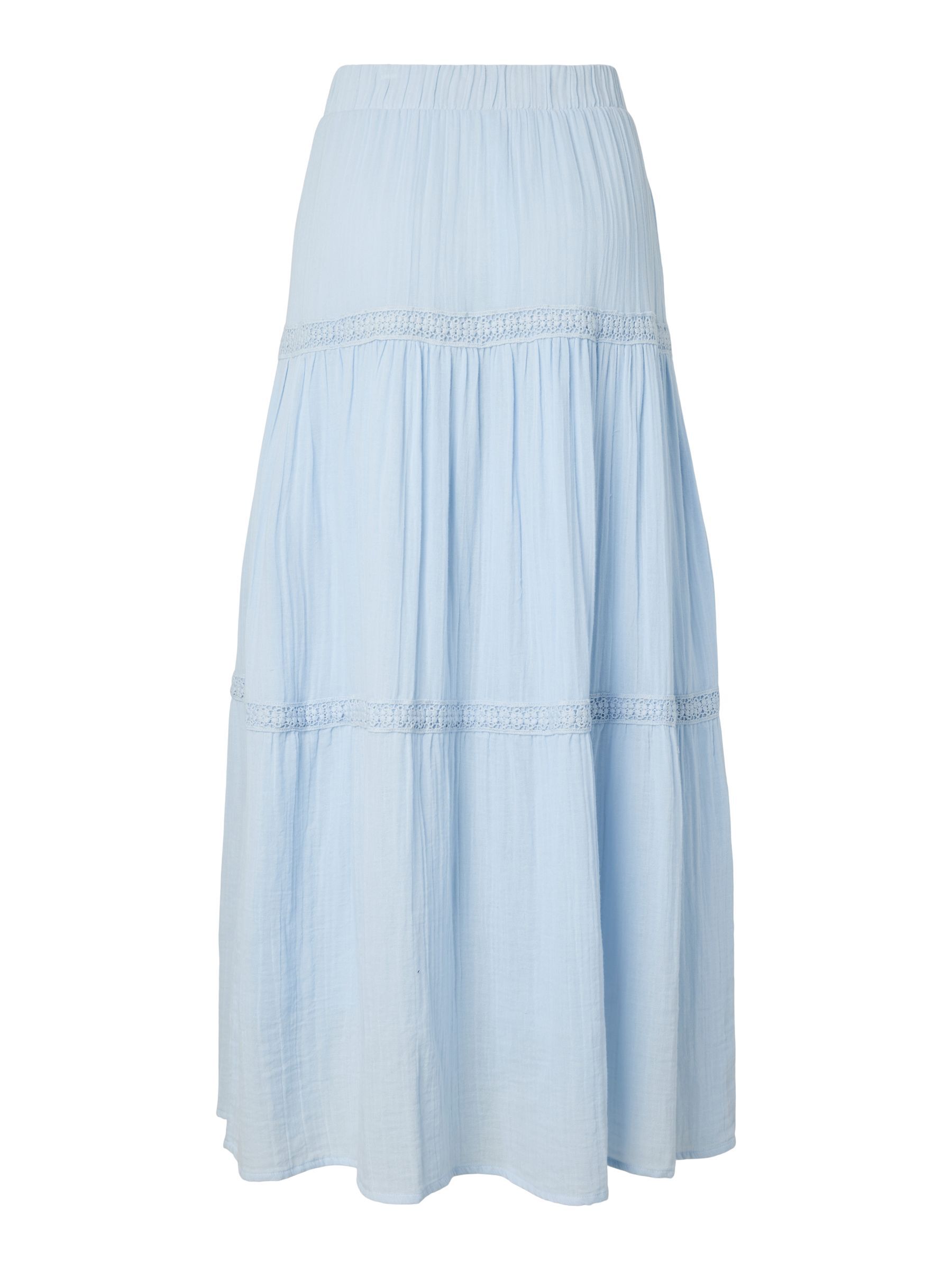 YASANINI HW MAXI SKIRT | Blue | YAS® UK