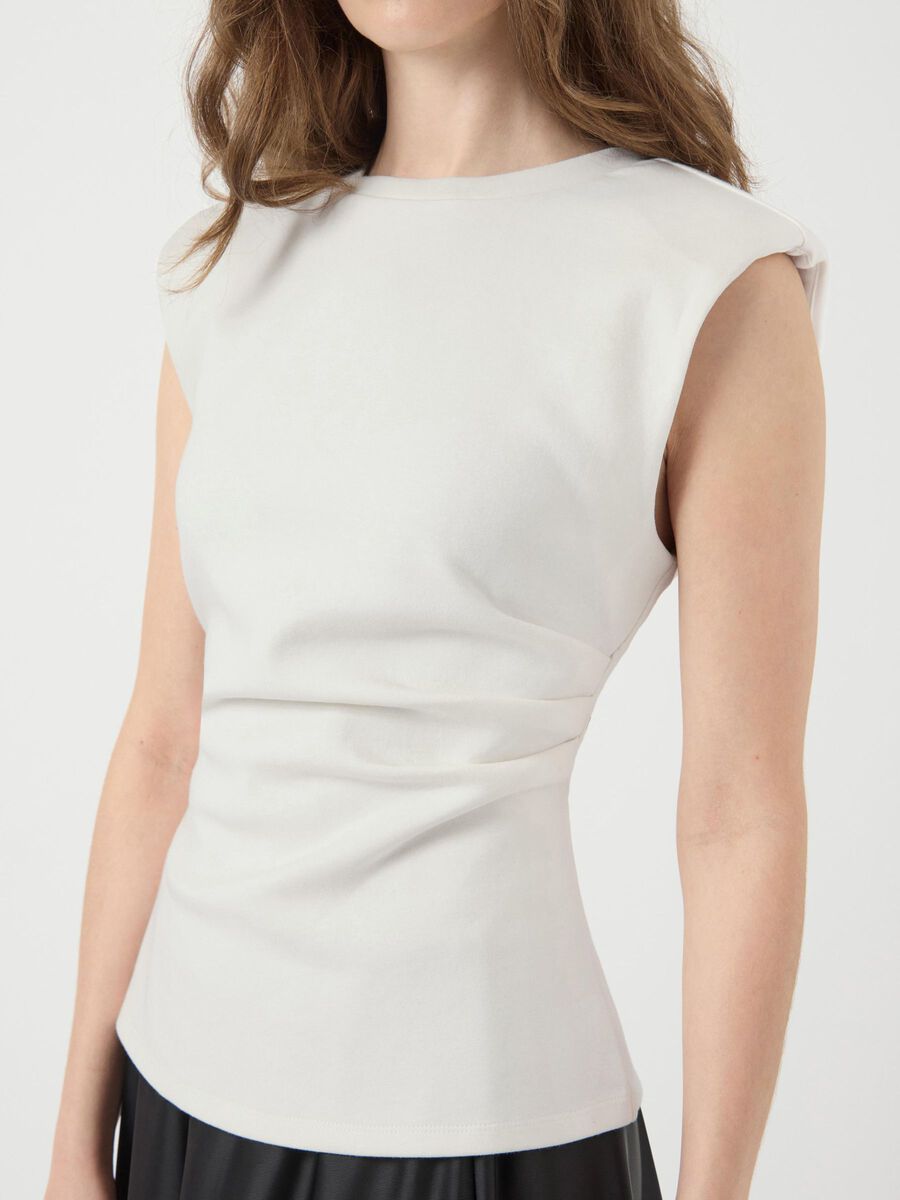 Carousel image - YASPINA TOP SANS MANCHES, Star White | 3