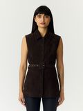 Product image thumbnail 1 YASRIE SUEDE  WAISTCOAT, Coffee Bean