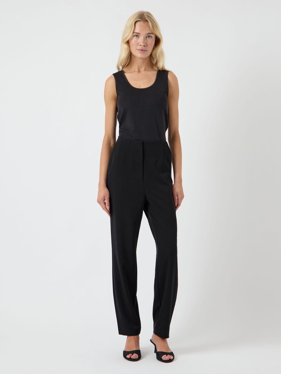 Product carousel image - YASSUSSI HW ANKLE TROUSERS, Black | 1