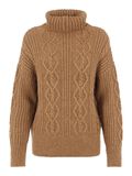 Y.A.S YASTALIA KNITTED PULLOVER, Tawny Brown, highres - 26024517_TawnyBrown_001.jpg