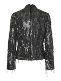 YAS YASLANTRA SEQUIN FRINGE LONG SLEEVED TOP, Black, highres - 26038760_Black_002.jpg