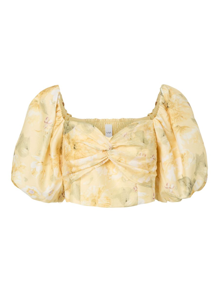Product tile image - YASLEMON SHORT BALLOON SLEEVED TOP, Pale Banana | 26040806_PaleBanana_1277221