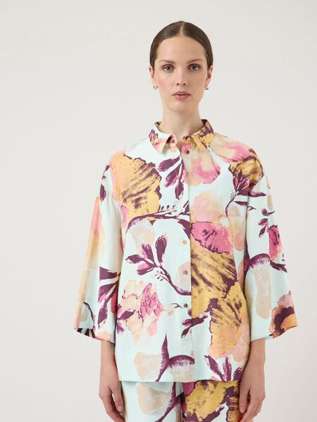 YAS YASERINI 3/4 SKJORTA, Soothing Sea, highres - 26040832_SoothingSea_1278018_003.jpg