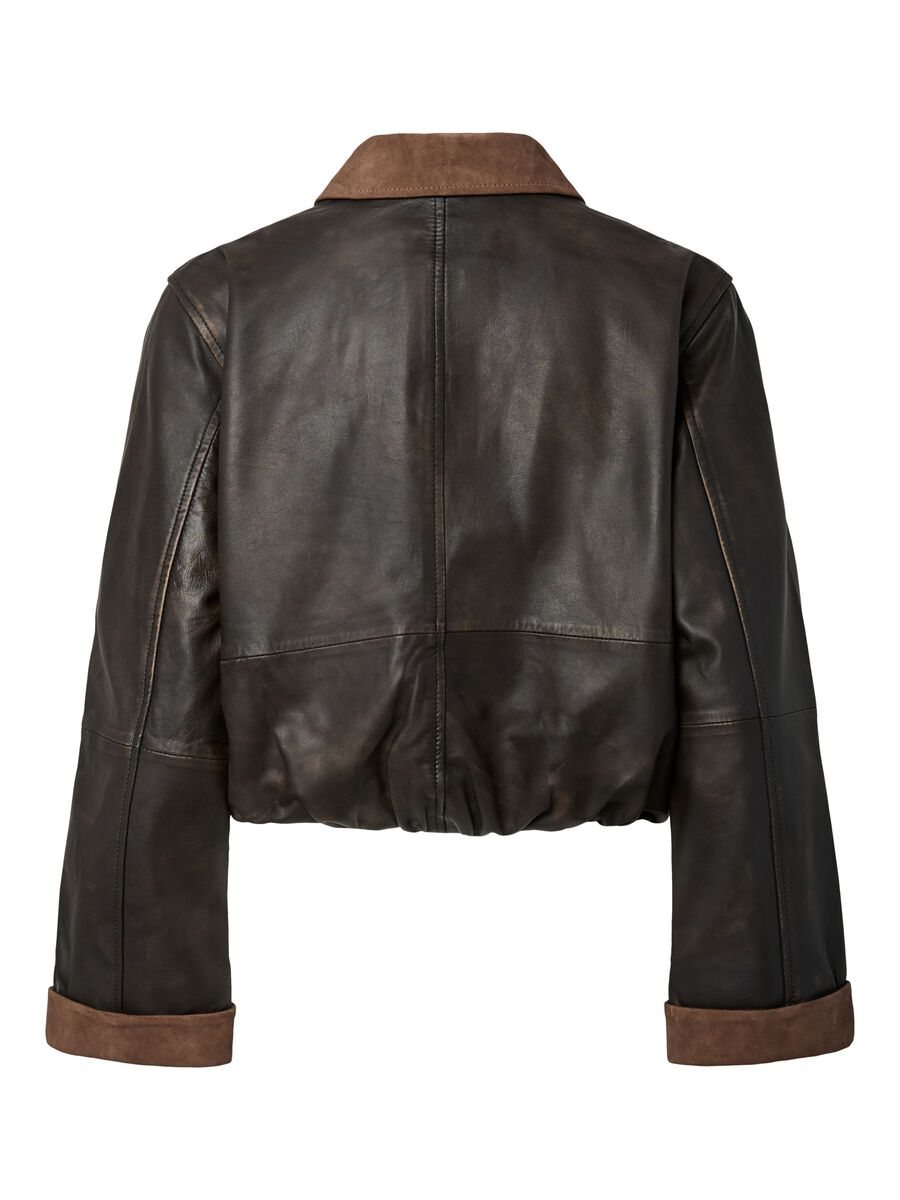 Carousel image 6 YASFEROS LS  LEATHER JACKET, Coffee Bean