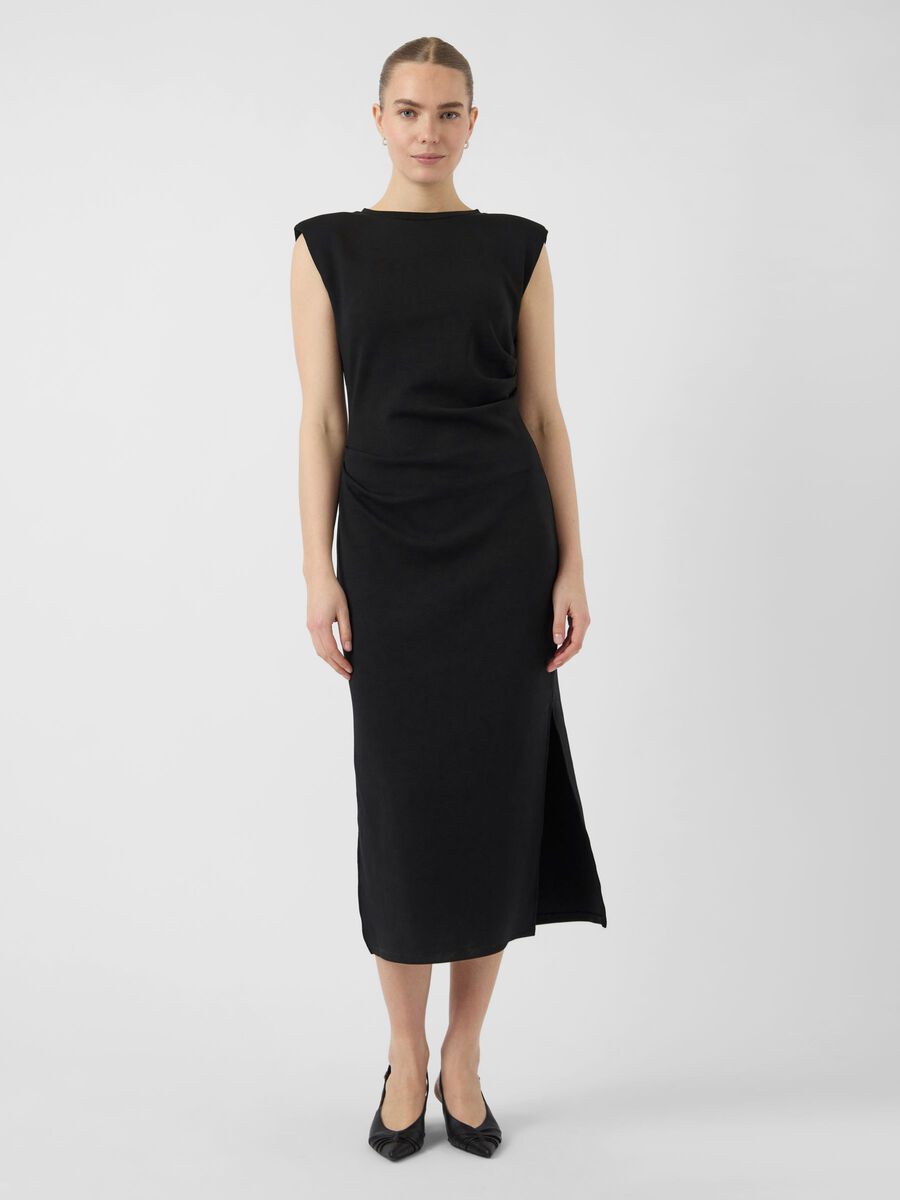 Carousel image - YASPINA MIDI DRESS, Black | 4