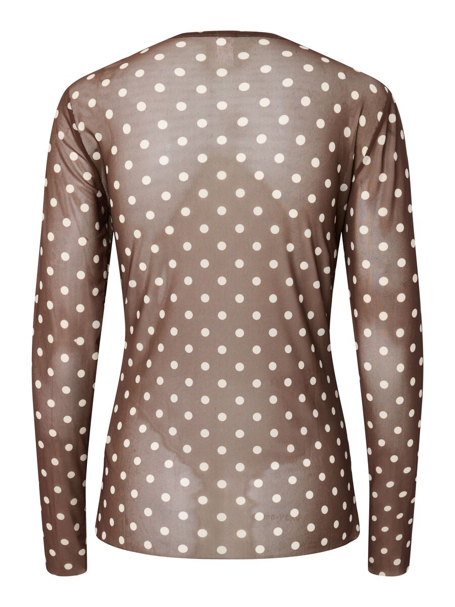 Yasdot ls mesh  top, colour: pinecone, brown, back