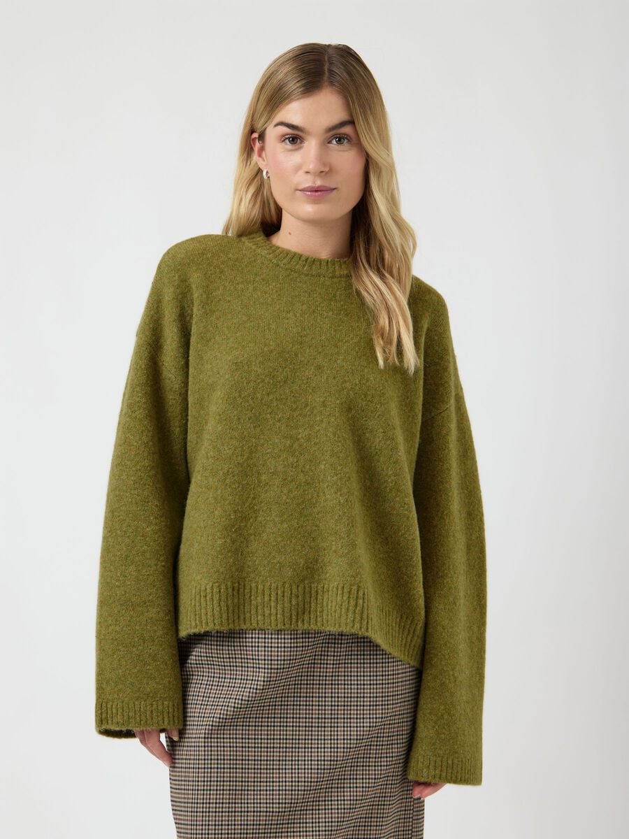 Product carousel image - YASCARDI KNITTED PULLOVER, Cardamom Seed | 1