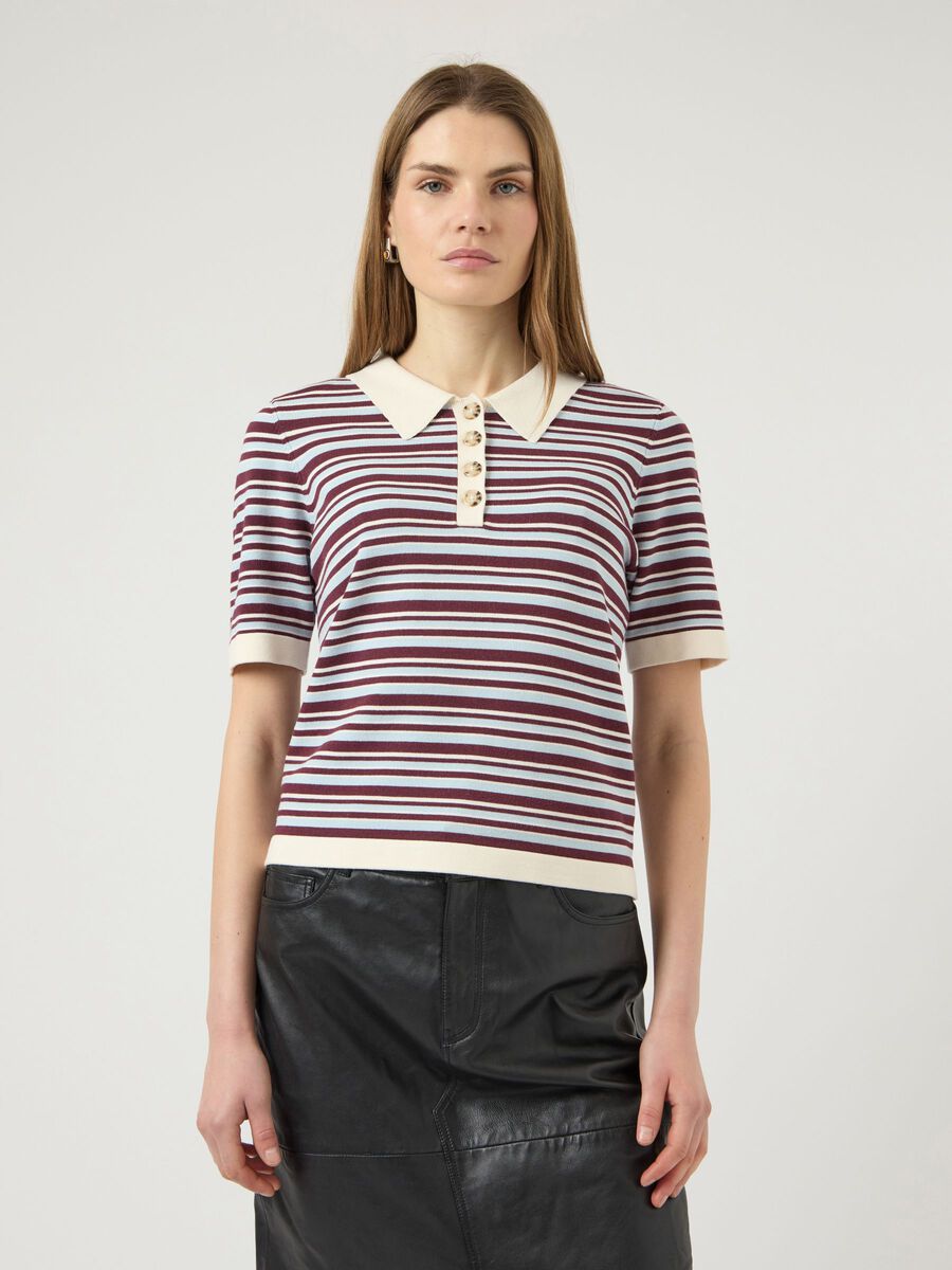 Product carousel image - YASBELLE POLO IN MAGLIA T-SHIRT, Birch | 1