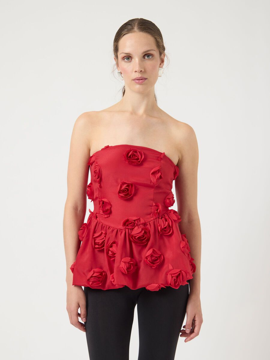 Product carousel image - YASSTILA - BUSTIER TUBE TOP, Jester Red | 1