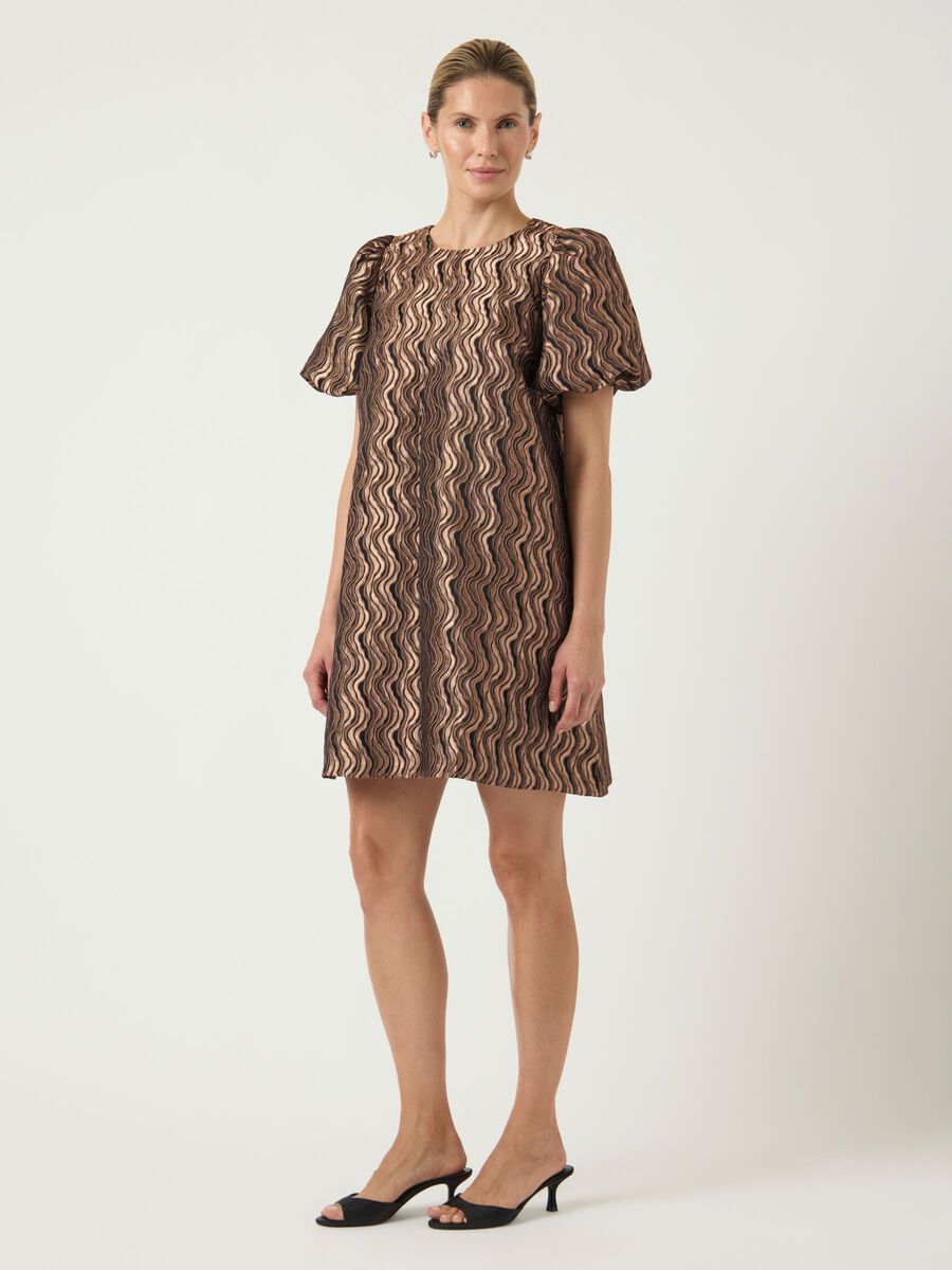 Product carousel image - YASSIRLEY  MINI DRESS, Mocha Mousse | 1