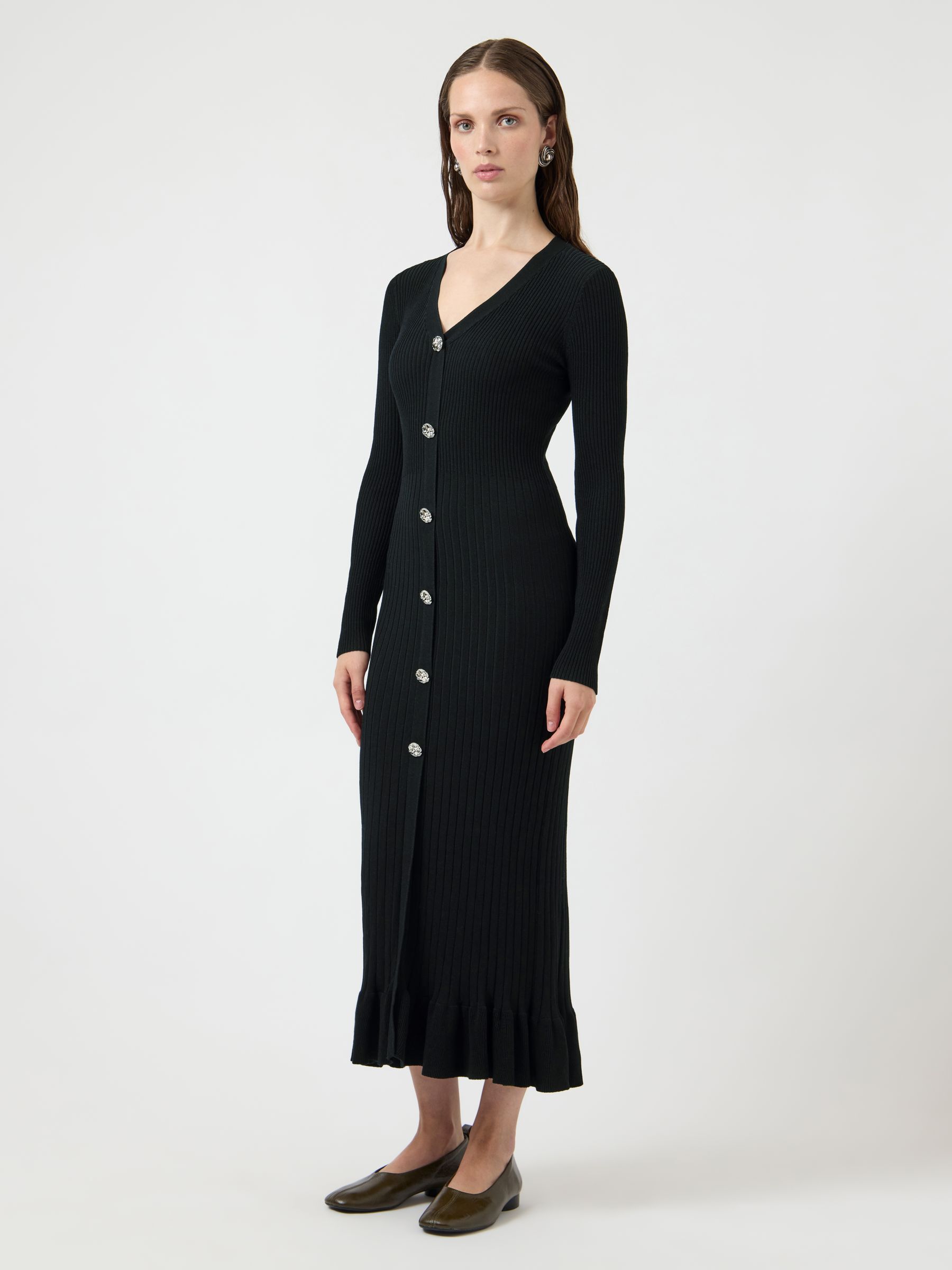 YASMIKLA KNITTED MAXI DRESS | Black | YAS® Germany