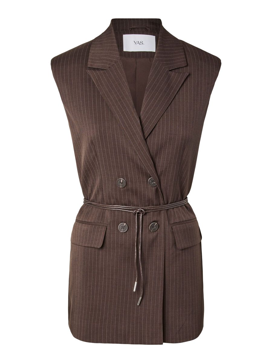 Product carousel image - YASSHIMMA WAISTCOAT, Chocolate Brown | 1