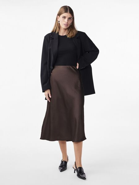 Y.A.S YASPASTELLA MIDI SKIRT, Chocolate Brown, highres - 26032708_ChocolateBrown_005.jpg