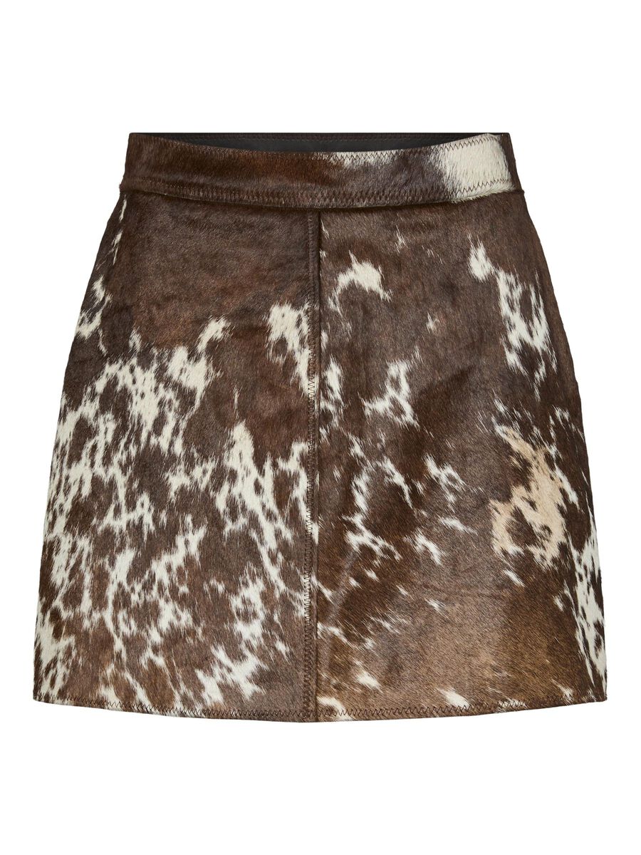 YAS MINIFALDA DE CUERO, Chocolate Brown, highres - 26040068_ChocolateBrown_1254957_001.jpg