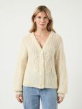 Product image thumbnail - YASZUMA WOOL BLEND KNITTED CARDIGAN, Birch | 1