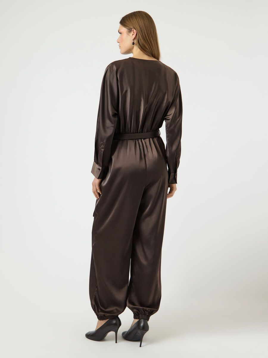 Product carousel image - YASPELLA BATWING JUMPSUIT, Teak | 2