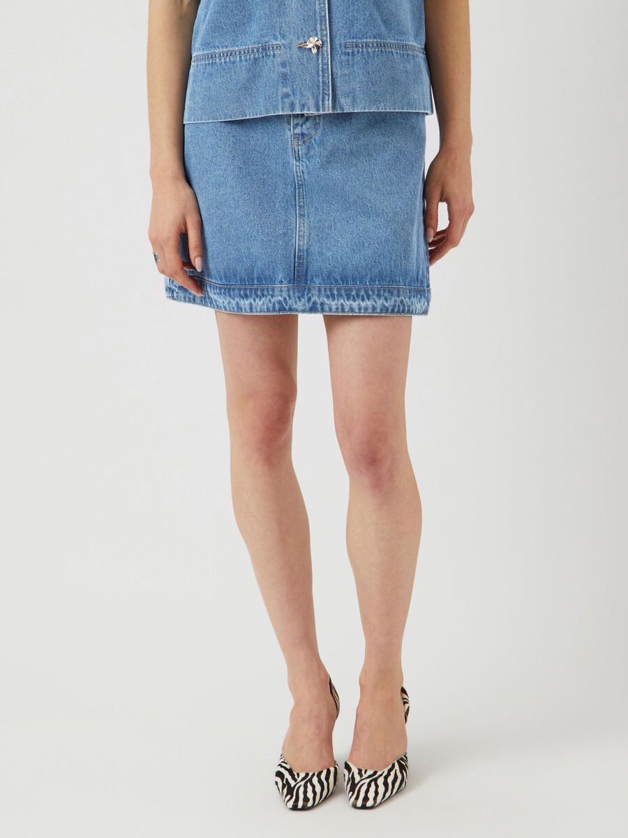 YAS YASCECI DENIM MINIROK, Medium Blue Denim, highres - 26038112_MediumBlueDenim_003.jpg
