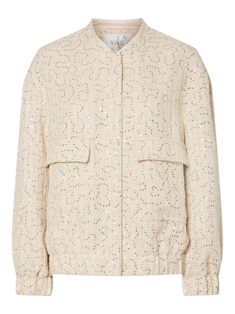 YAS YASLIETTA VESTE BOMBER, Tapioca, highres - 26036799_Tapioca_001.jpg