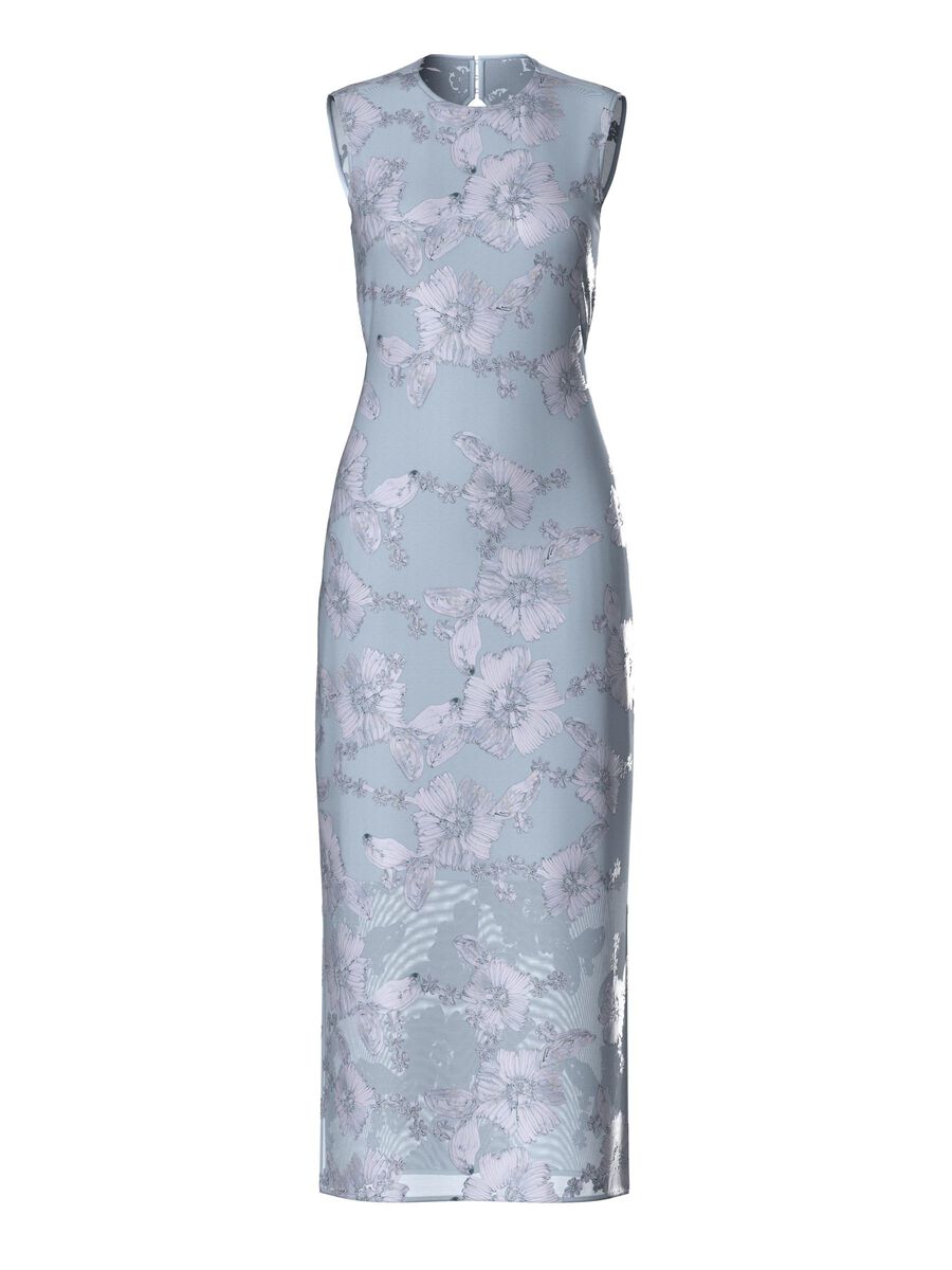 YAS YASFLOREE LONG DRESS, Halogen Blue, highres - 26037067_HalogenBlue_001.jpg