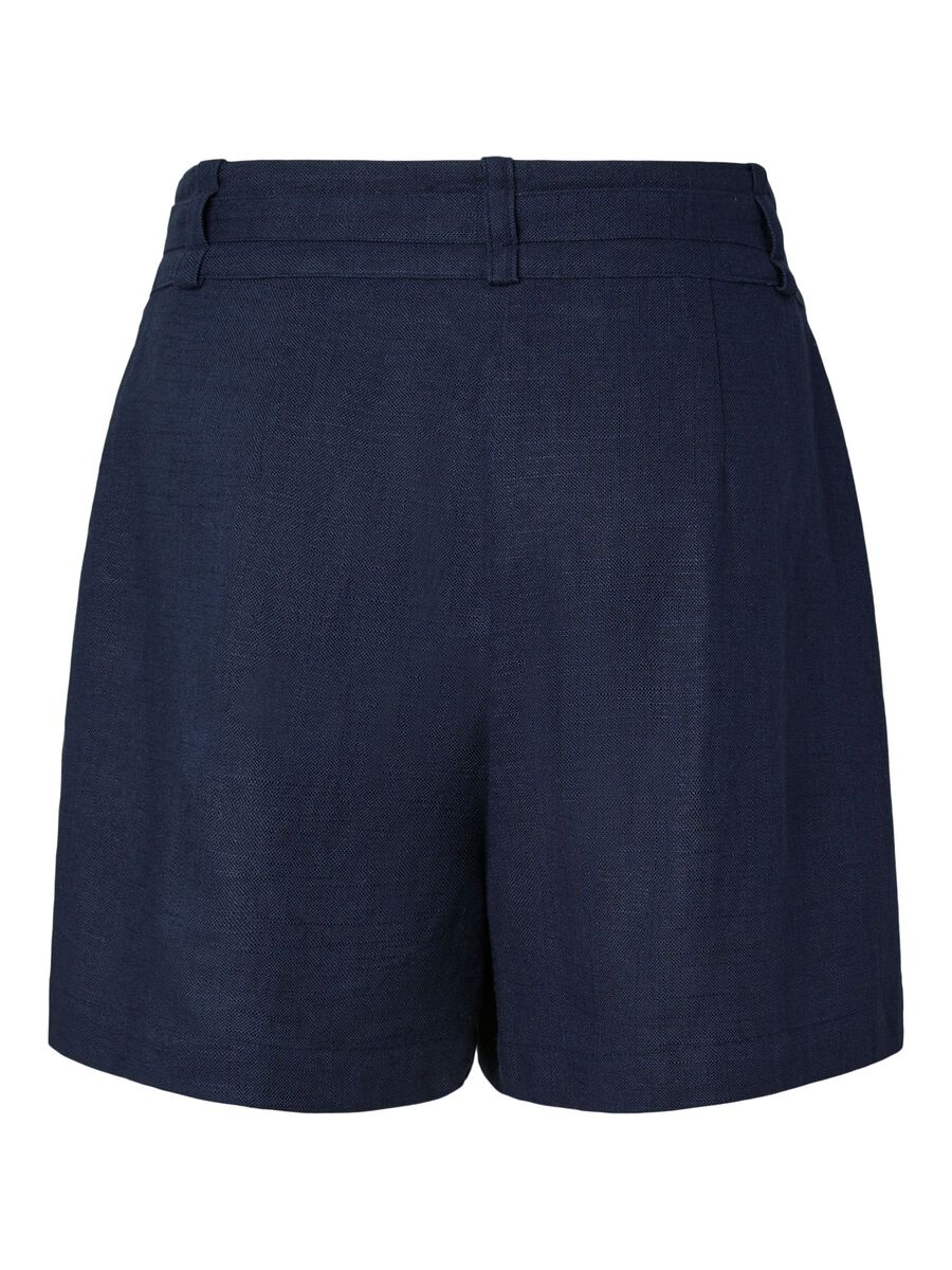 Carousel image - YASAGANA HW LINEN BLEND  SHORTS, Navy Blazer | 6