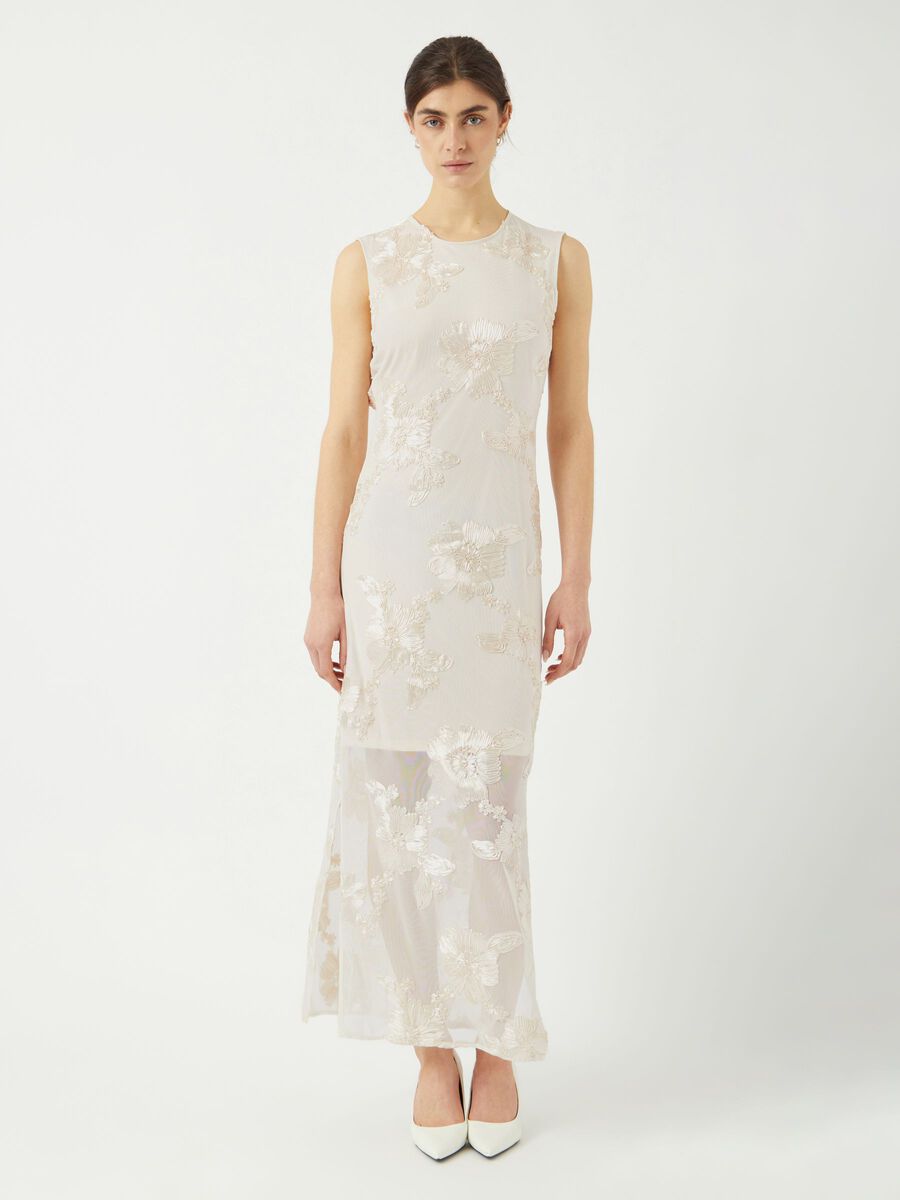 Carousel image - YASFLOREE MIDI DRESS, Gardenia | 4