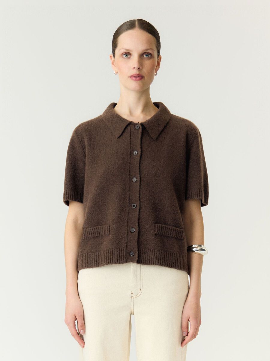 Product tile image YASFRILO KNIT CARDIGAN, Coffee Bean 26041354_CoffeeBean_1310671