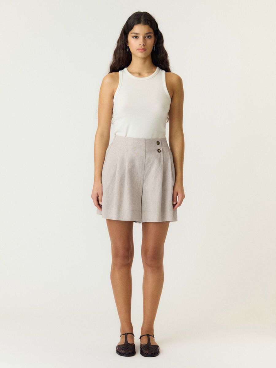 Carousel image - YASUSUMA HW, PELLAVASEKOITTEISET SHORTSIT, White Pepper | 5