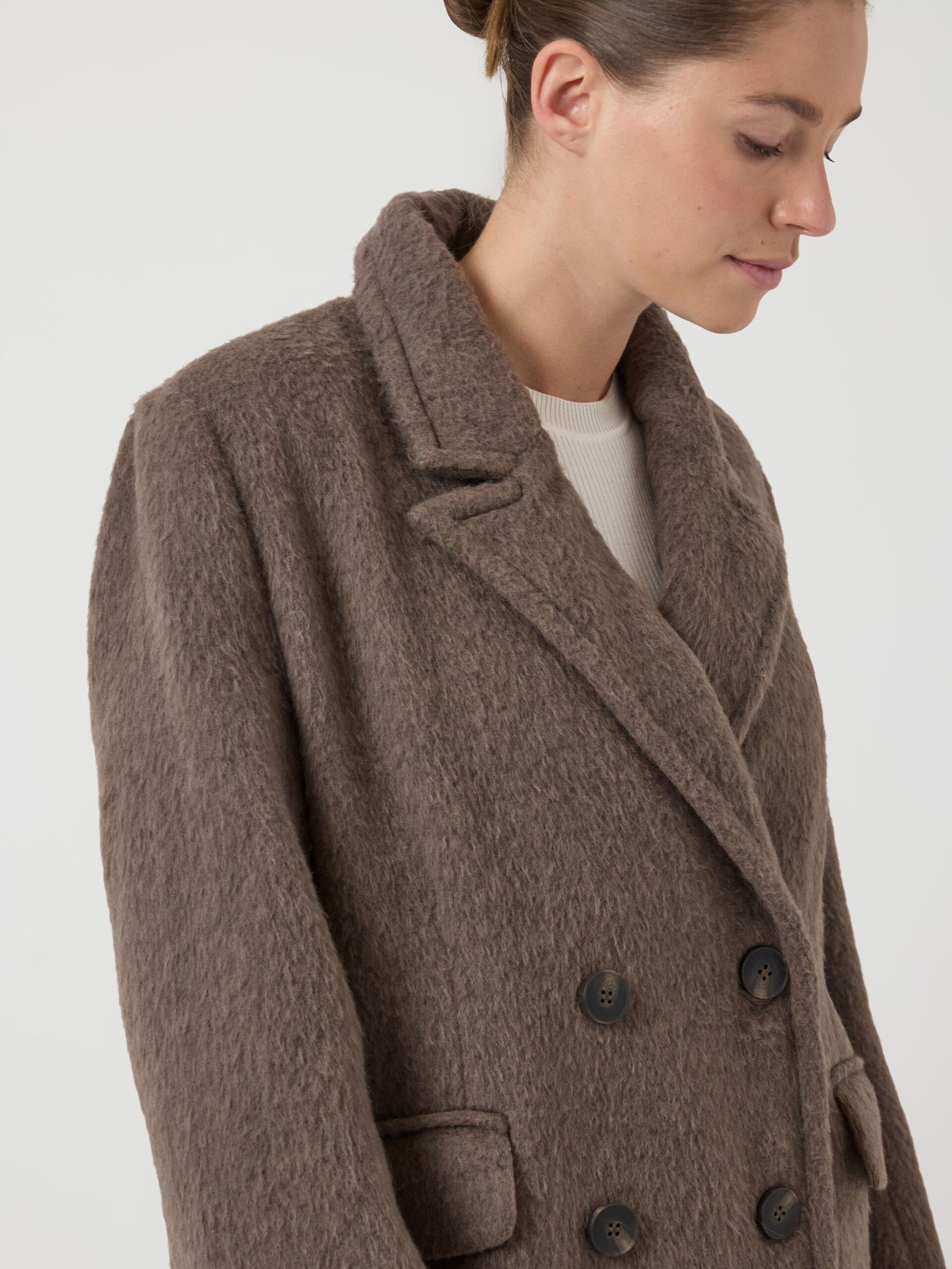 Carousel image - YASFURI LONG COAT, Sepia Tint | 6
