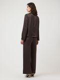 Product image thumbnail - YASPELLA HW  WIDE-LEG TROUSERS, Chocolate Brown | 2