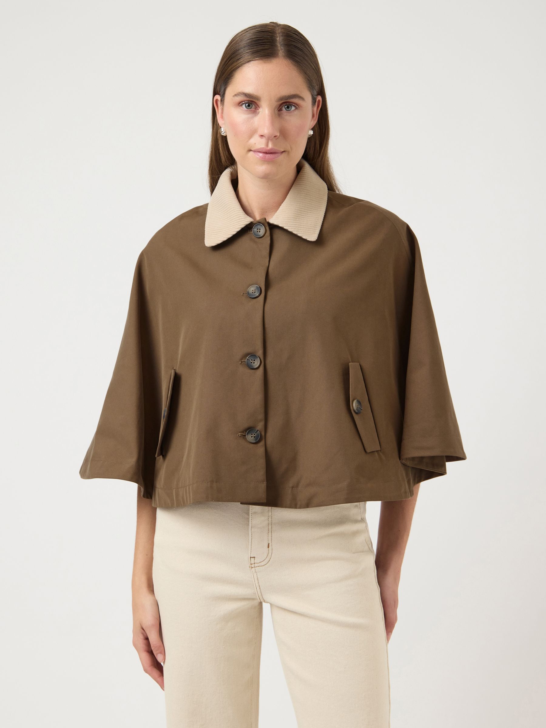 YASMALOMA SHORT TRENCHCOAT | Brown | YAS® Germany