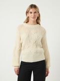 Product image thumbnail - YASZUMA WOOL BLEND KNITTED PULLOVER, Birch | 1