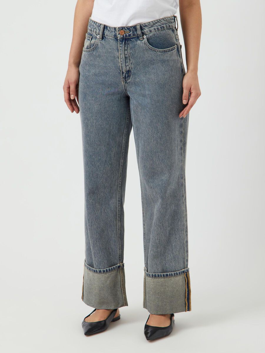 Carousel image - YASTIRA WIDE FIT JEANS, Light Blue Denim | 1