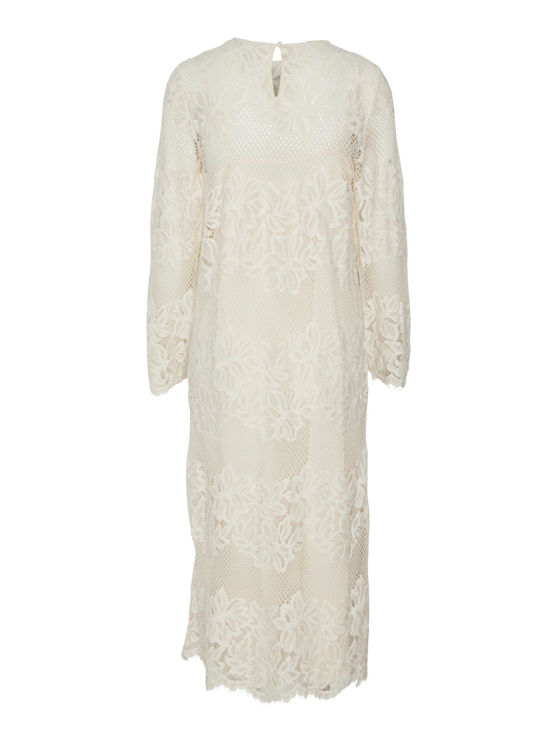 Layali lace gown white top