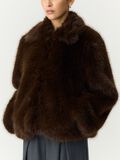 Product image thumbnail 3 YASKIMBERLY LS FUR JACKET, Chocolate Brown