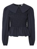YAS YASROMA TOP MED SMOCKSYNING, Navy Blazer, highres - 26037197_NavyBlazer_001.jpg