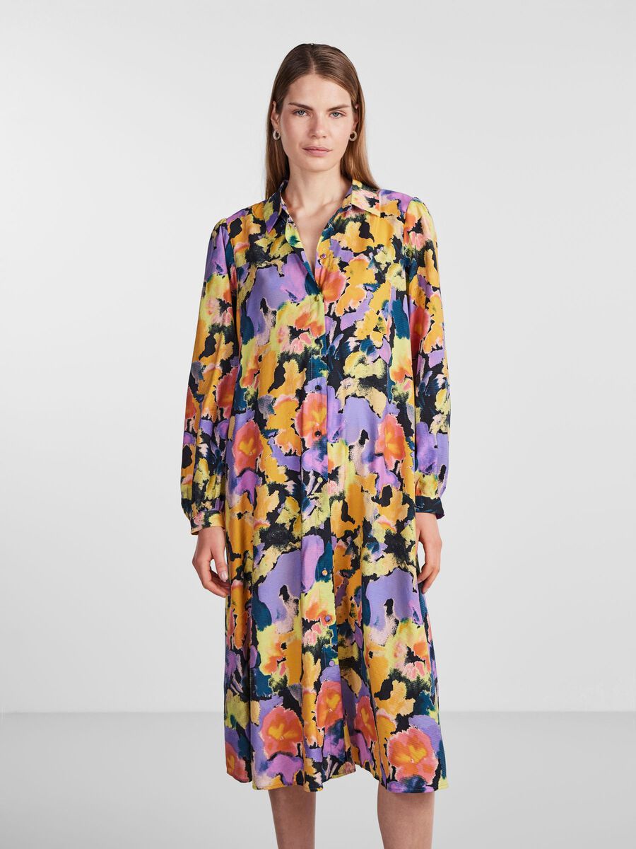 Y.A.S YASPAINTERLY MIDI SHIRT DRESS, Black, highres - 26032665_Black_1081454_003.jpg