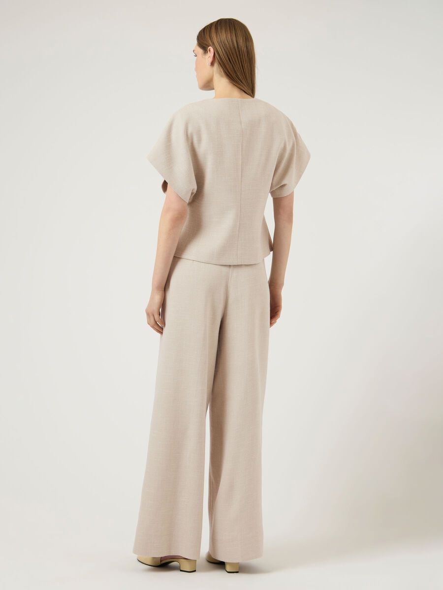 Product carousel image - YASCOMIRA TIRO MEDIO ALTO PANTALONES, Oatmeal | 2