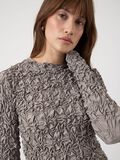 Product image thumbnail - YASMERA LONG SLEEVED TOP, Taupe Gray | 3