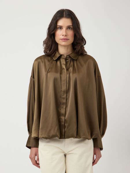 YAS YASPELLA DOBLADILLO ABULLONADO CAMISA, Teak, highres - 26042189_Teak_003.jpg