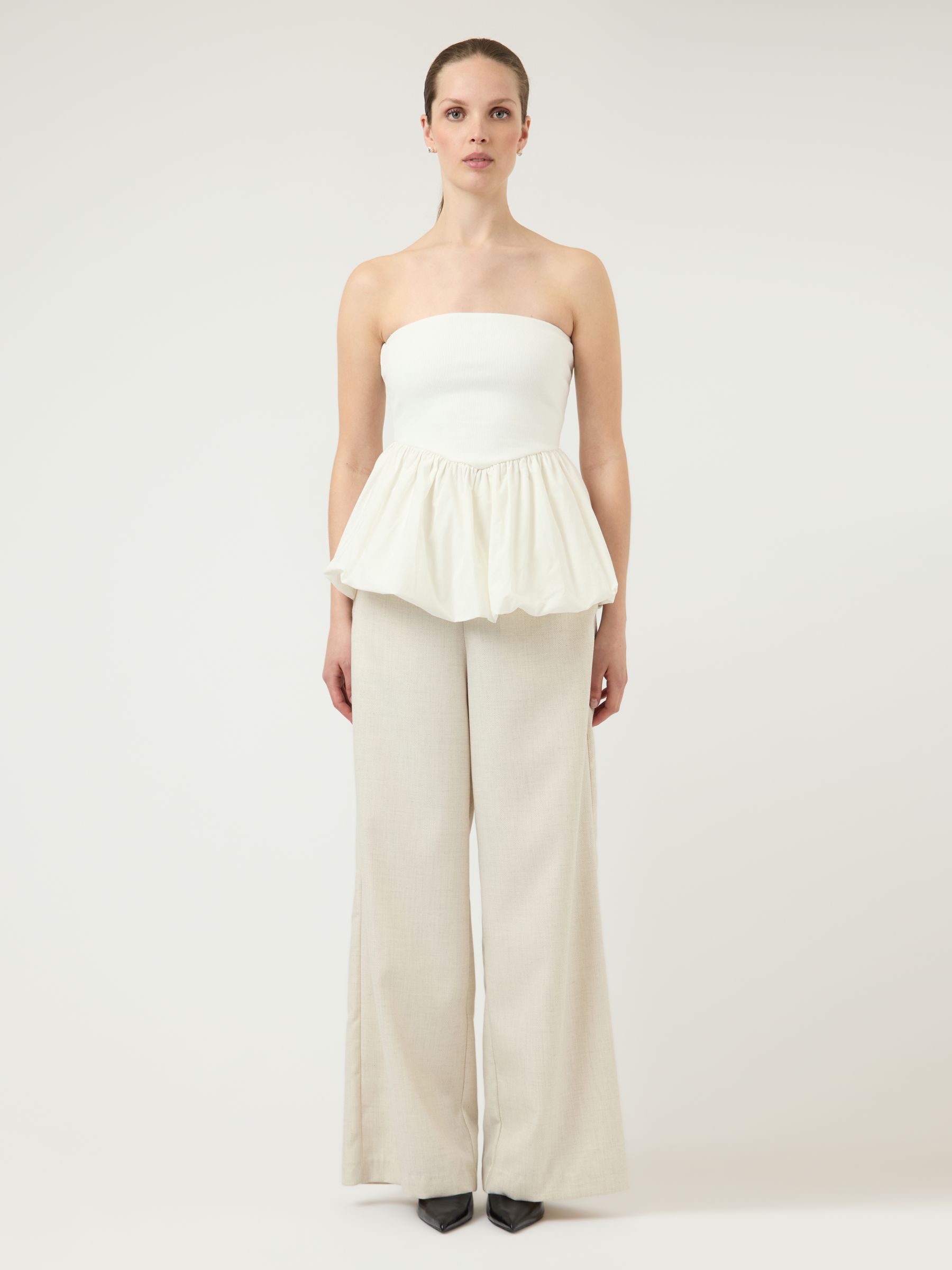 efu EATHER SLEEVELESS TOP ホワイトF YASFERA SLEEVELESS TOP | White | YAS® France