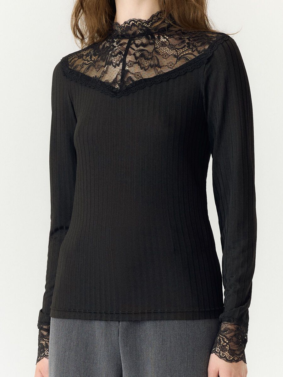 Carousel image - YASBLACE LONG SLEEVED TOP, Black | 3