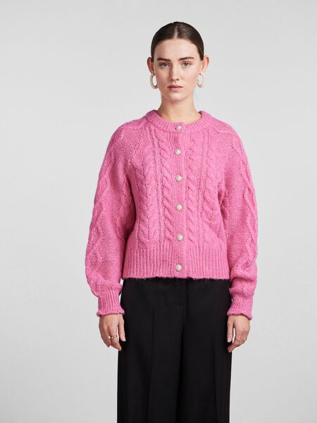 Y.A.S YASLIVICABLE KNITTED CARDIGAN, Azalea Pink, highres - 26029038_AzaleaPink_003.jpg