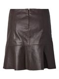 Product image thumbnail - YASCOLLY LEATHER SKIRT, Chocolate Brown | 6
